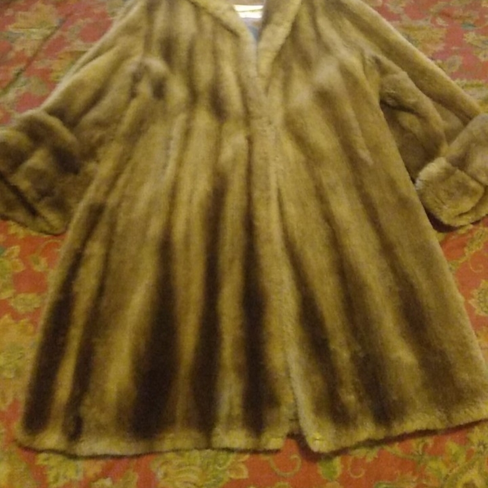 1950's Vintage Mink Fur Coat
